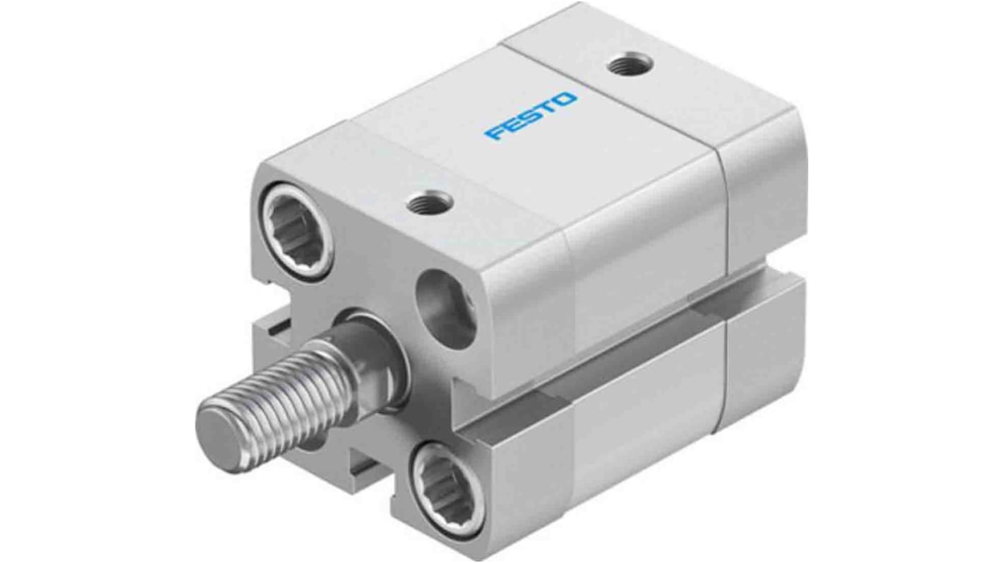 Festo Pneumatic Compact Cylinder - 577166, 20mm Bore, 10mm Stroke, ADN Series, Double Acting