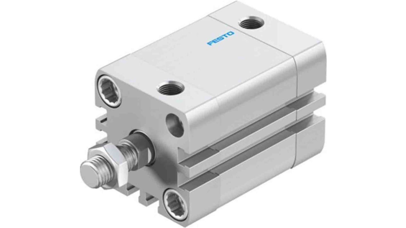 Festo Pneumatic Compact Cylinder - 572658, 32mm Bore, 25mm Stroke, ADN Series, Double Acting