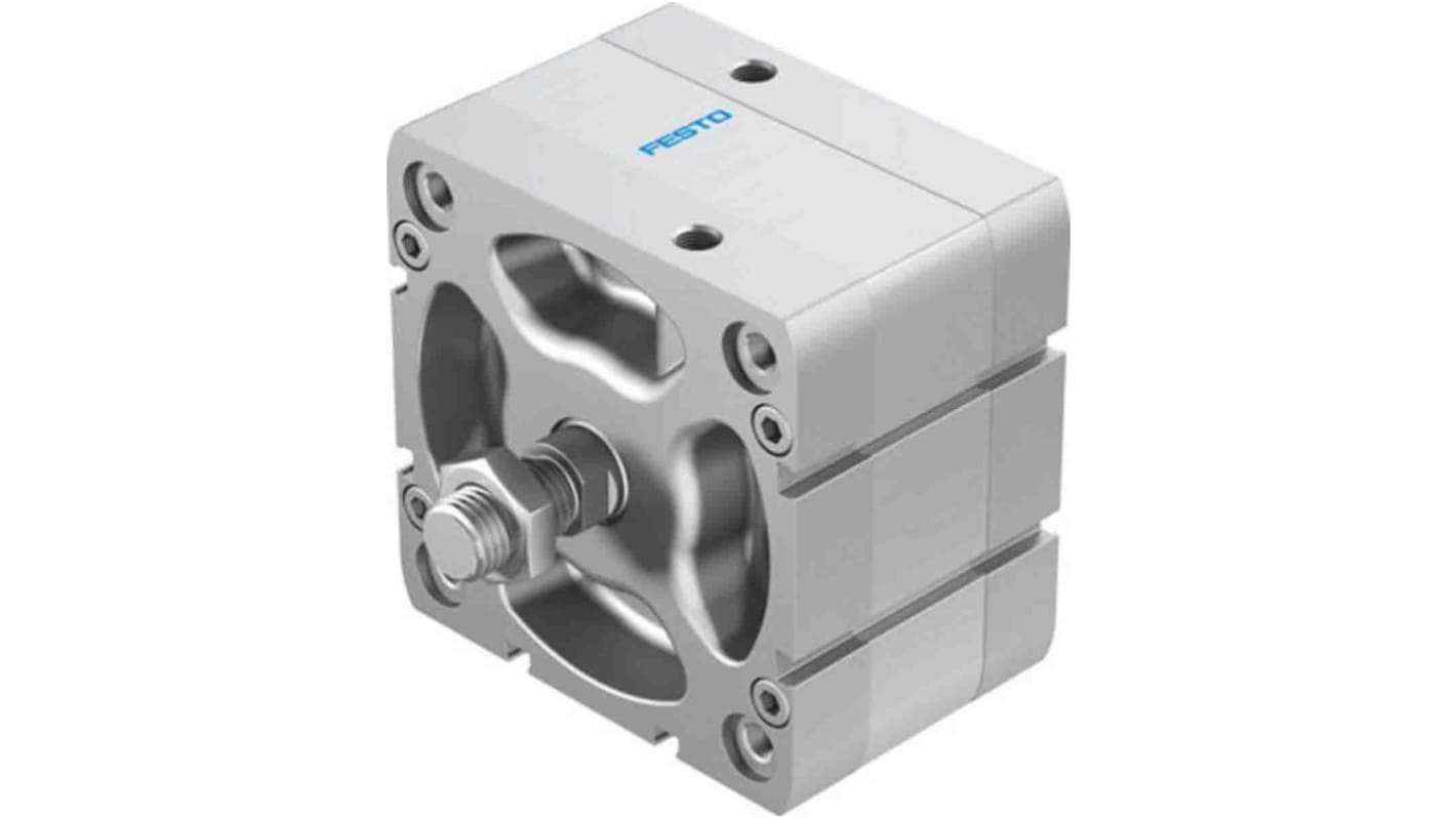 Festo Pneumatic Compact Cylinder - 536374, 100mm Bore, 10mm Stroke, ADN Series, Double Acting