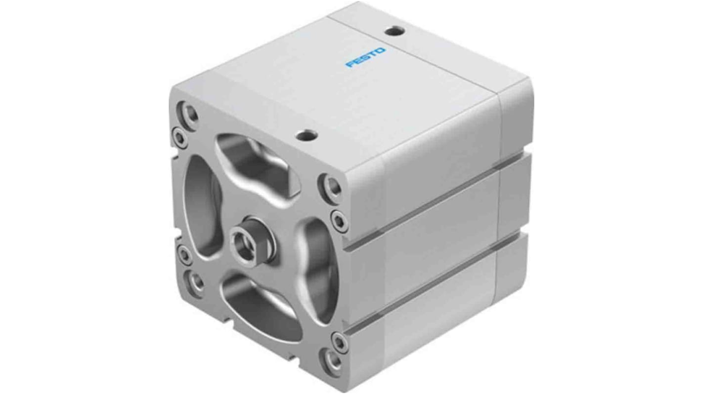 Festo Pneumatic Compact Cylinder - 577196, 100mm Bore, 50mm Stroke, ADN Series, Double Acting