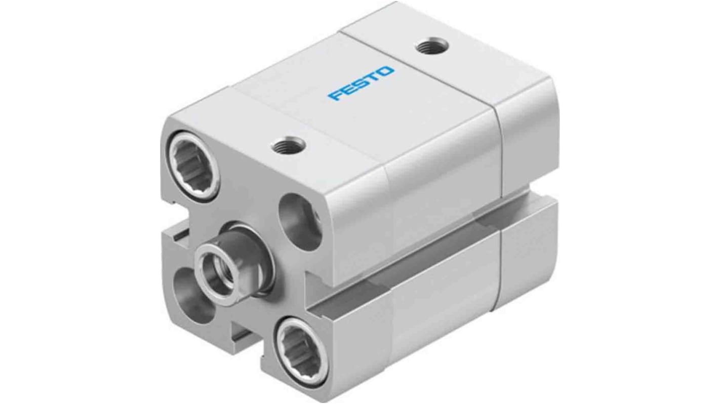 Festo Pneumatic Compact Cylinder - 577158, 20mm Bore, 10mm Stroke, ADN Series, Double Acting