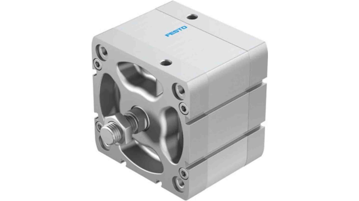 Festo Pneumatic Compact Cylinder - 577202, 100mm Bore, 25mm Stroke, ADN Series, Double Acting