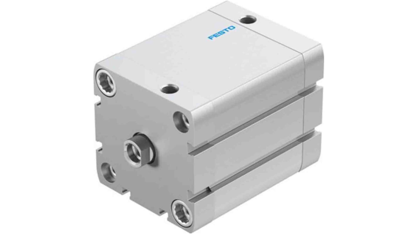 Festo Pneumatic Compact Cylinder - 572706, 63mm Bore, 50mm Stroke, ADN Series, Double Acting