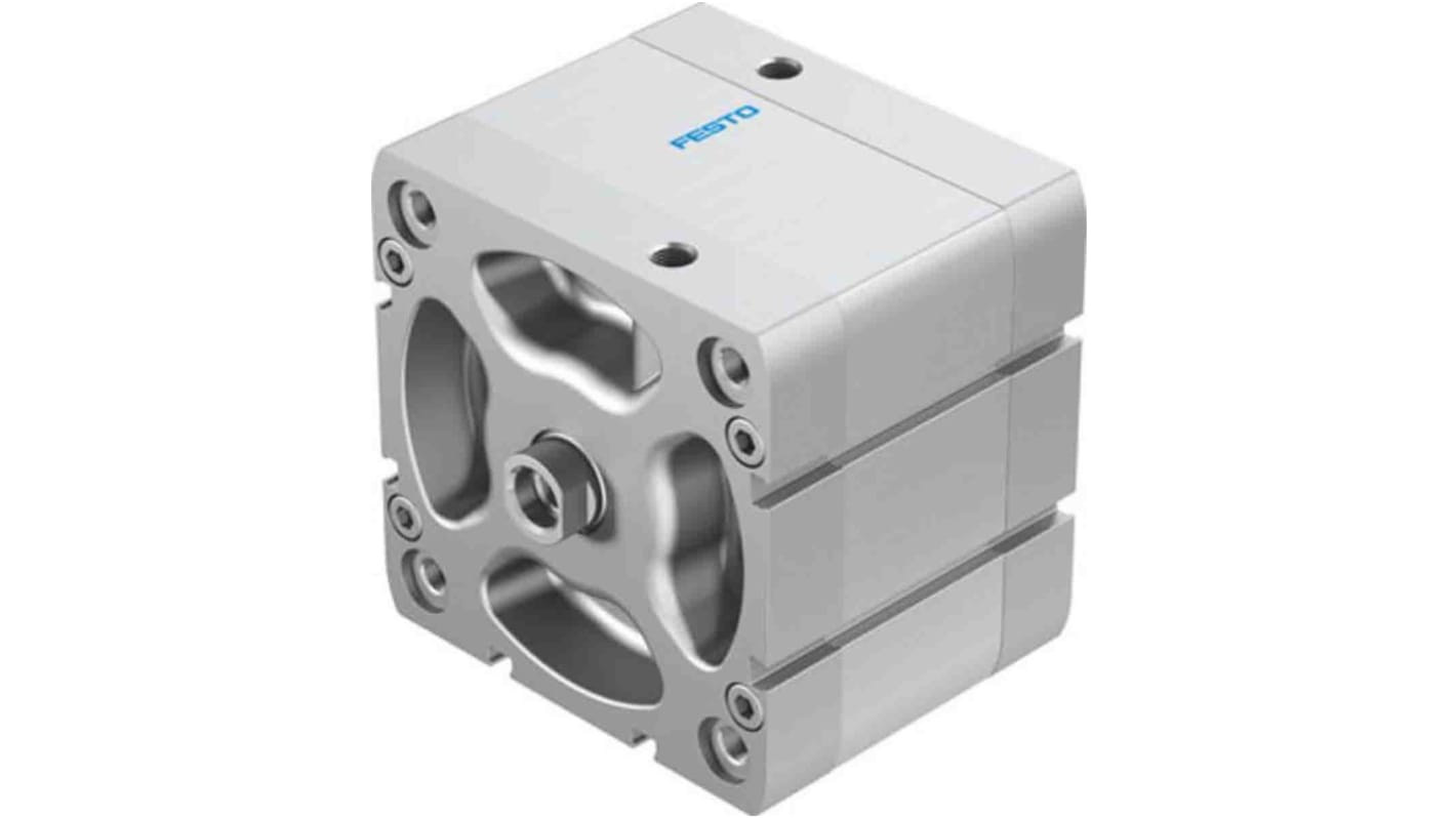 Festo Pneumatic Compact Cylinder - 536387, 100mm Bore, 25mm Stroke, ADN Series, Double Acting