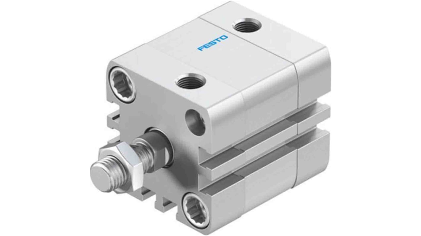 Festo Pneumatic Compact Cylinder - 572655, 32mm Bore, 10mm Stroke, ADN Series, Double Acting