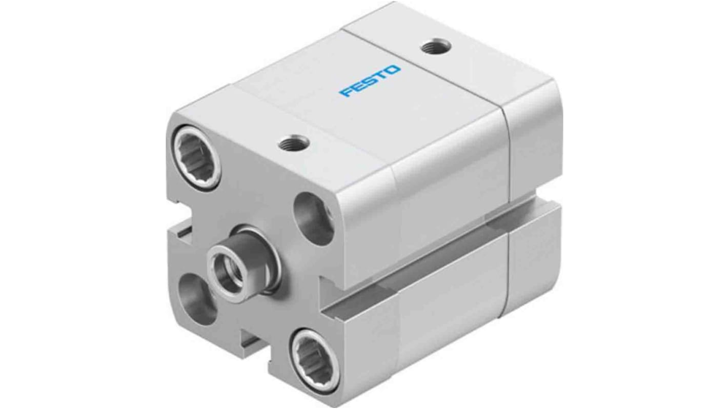 Festo Pneumatic Compact Cylinder - 577174, 25mm Bore, 10mm Stroke, ADN Series, Double Acting