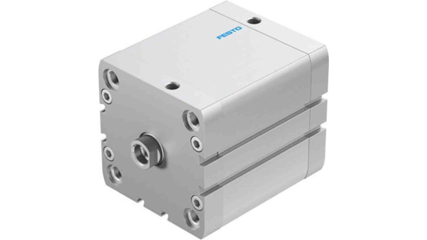 Festo Pneumatic Compact Cylinder - 572725, 80mm Bore, 80mm Stroke, ADN Series, Double Acting