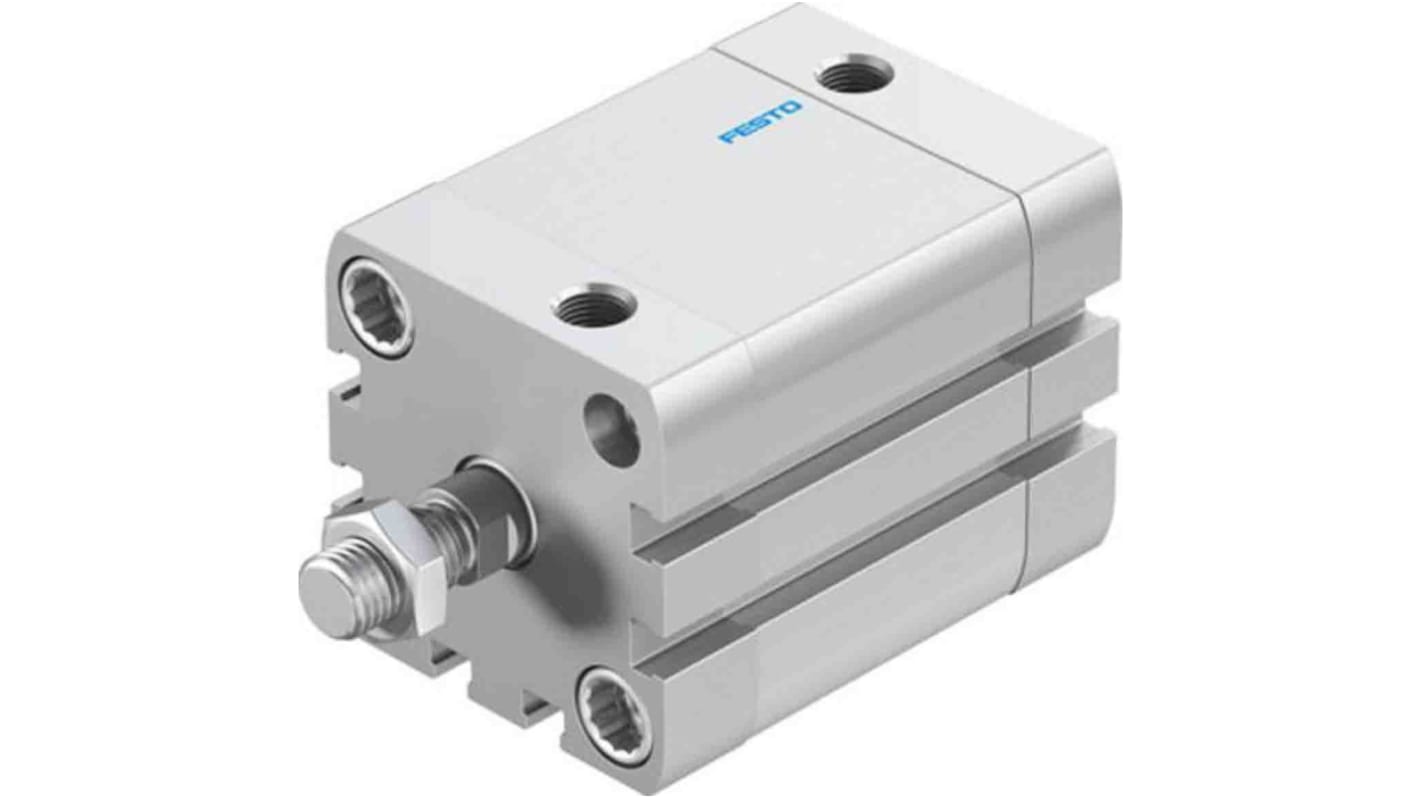 Festo Pneumatic Compact Cylinder - 572677, 40mm Bore, 30mm Stroke, ADN Series, Double Acting