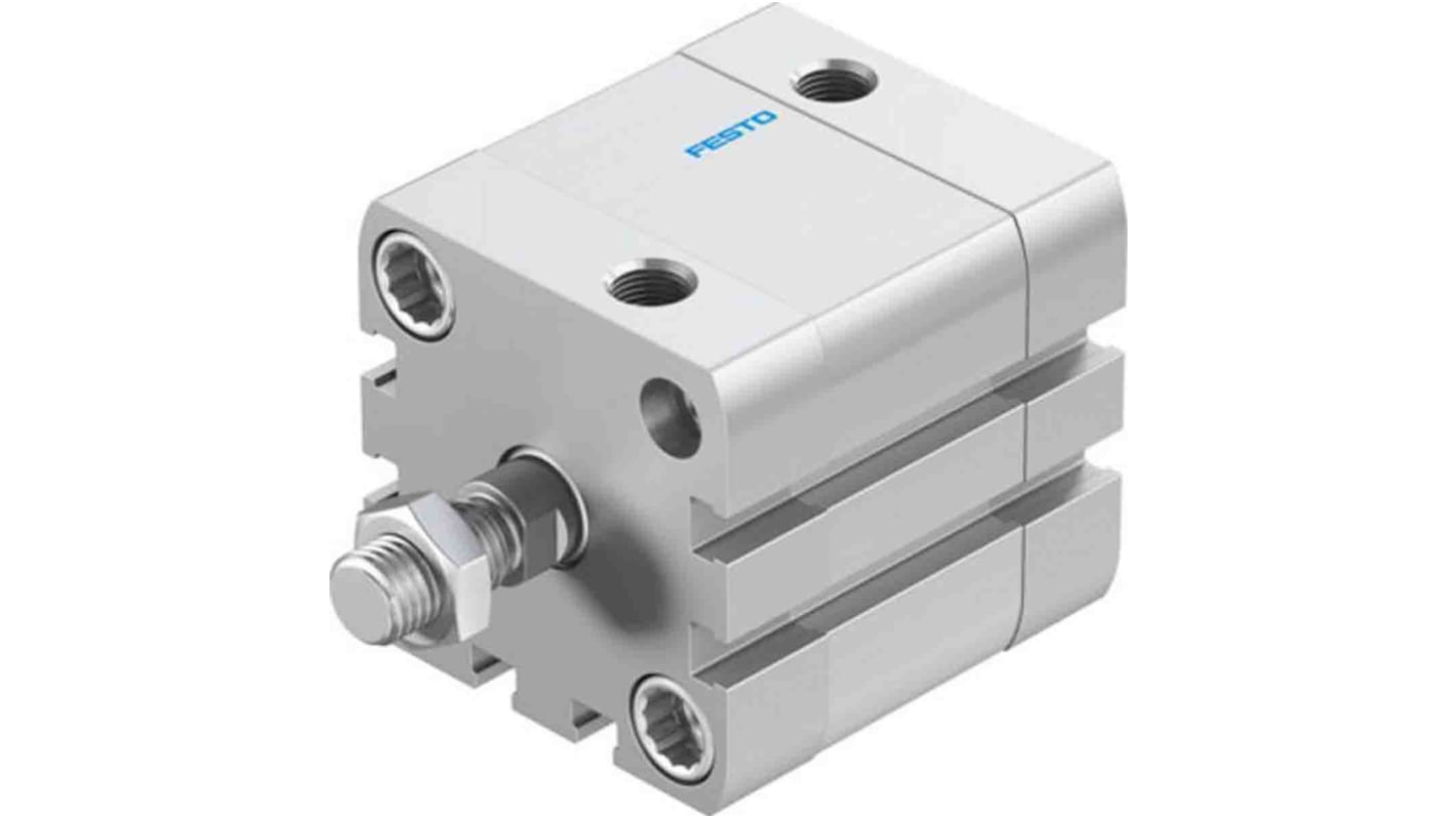 Festo Pneumatic Compact Cylinder - 572674, 40mm Bore, 15mm Stroke, ADN Series, Double Acting