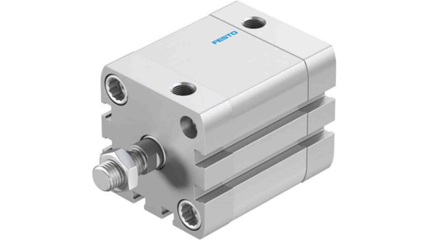 Festo Pneumatic Compact Cylinder - 572676, 40mm Bore, 25mm Stroke, ADN Series, Double Acting