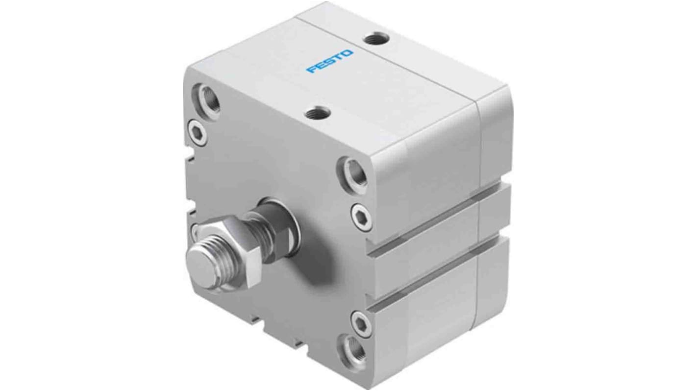 Festo Pneumatic Compact Cylinder - 572728, 80mm Bore, 15mm Stroke, ADN Series, Double Acting