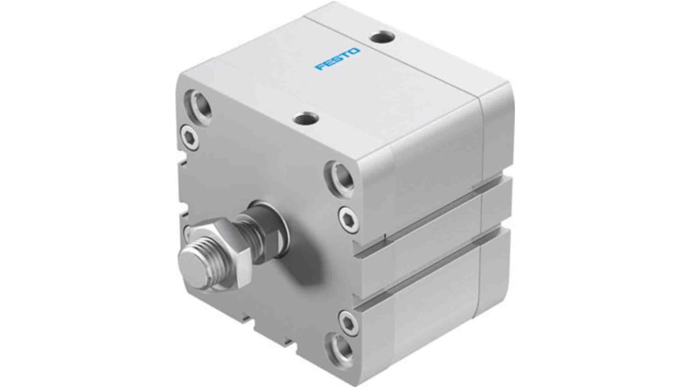 Festo Pneumatic Compact Cylinder - 536356, 80mm Bore, 25mm Stroke, ADN Series, Double Acting