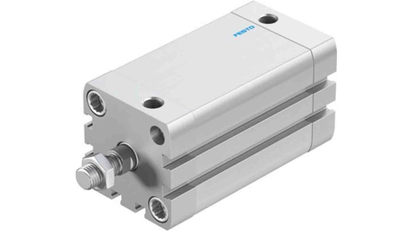Festo Pneumatic Compact Cylinder - 572680, 40mm Bore, 60mm Stroke, ADN Series, Double Acting