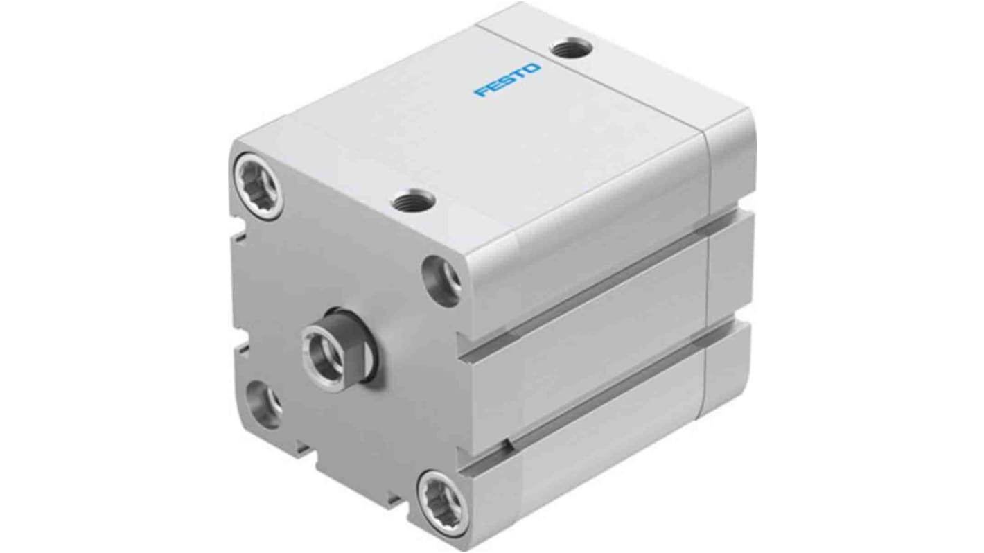 Festo Pneumatic Compact Cylinder - 572705, 63mm Bore, 40mm Stroke, ADN Series, Double Acting