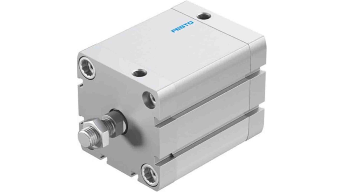 Festo Pneumatic Compact Cylinder - 572715, 63mm Bore, 50mm Stroke, ADN Series, Double Acting