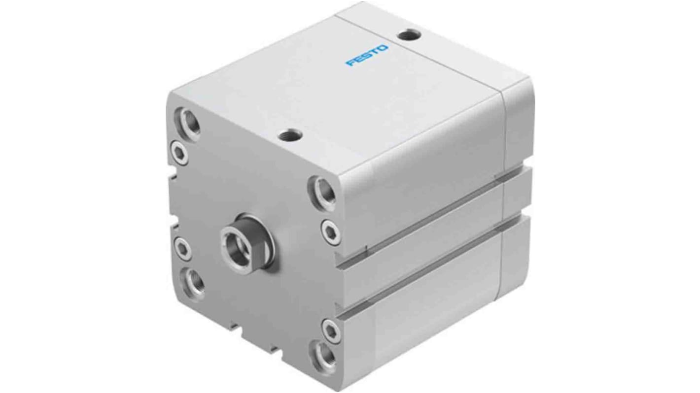 Festo Pneumatic Compact Cylinder - 572724, 80mm Bore, 50mm Stroke, ADN Series, Double Acting