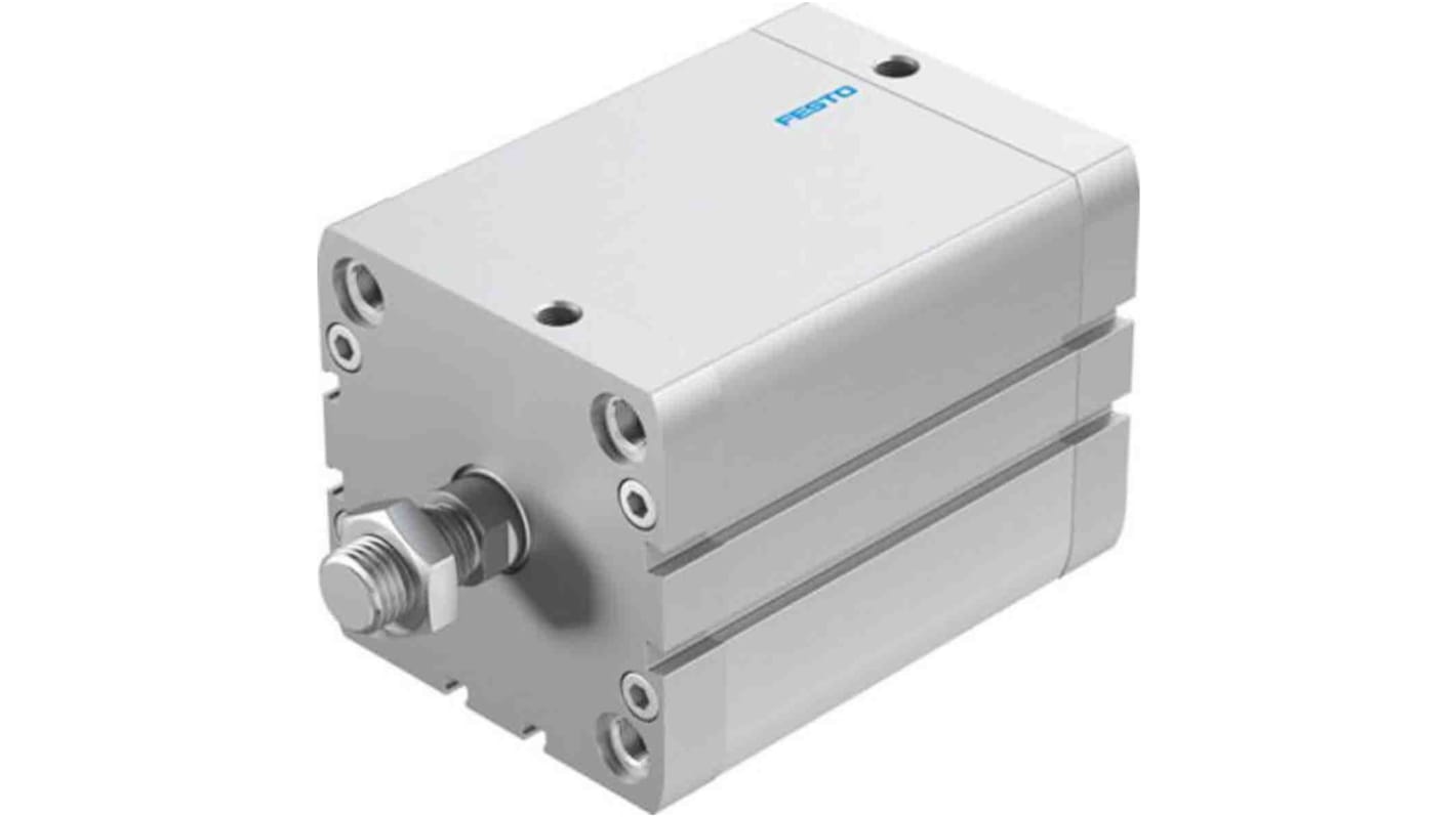 Festo Pneumatic Compact Cylinder - 572735, 80mm Bore, 80mm Stroke, ADN Series, Double Acting