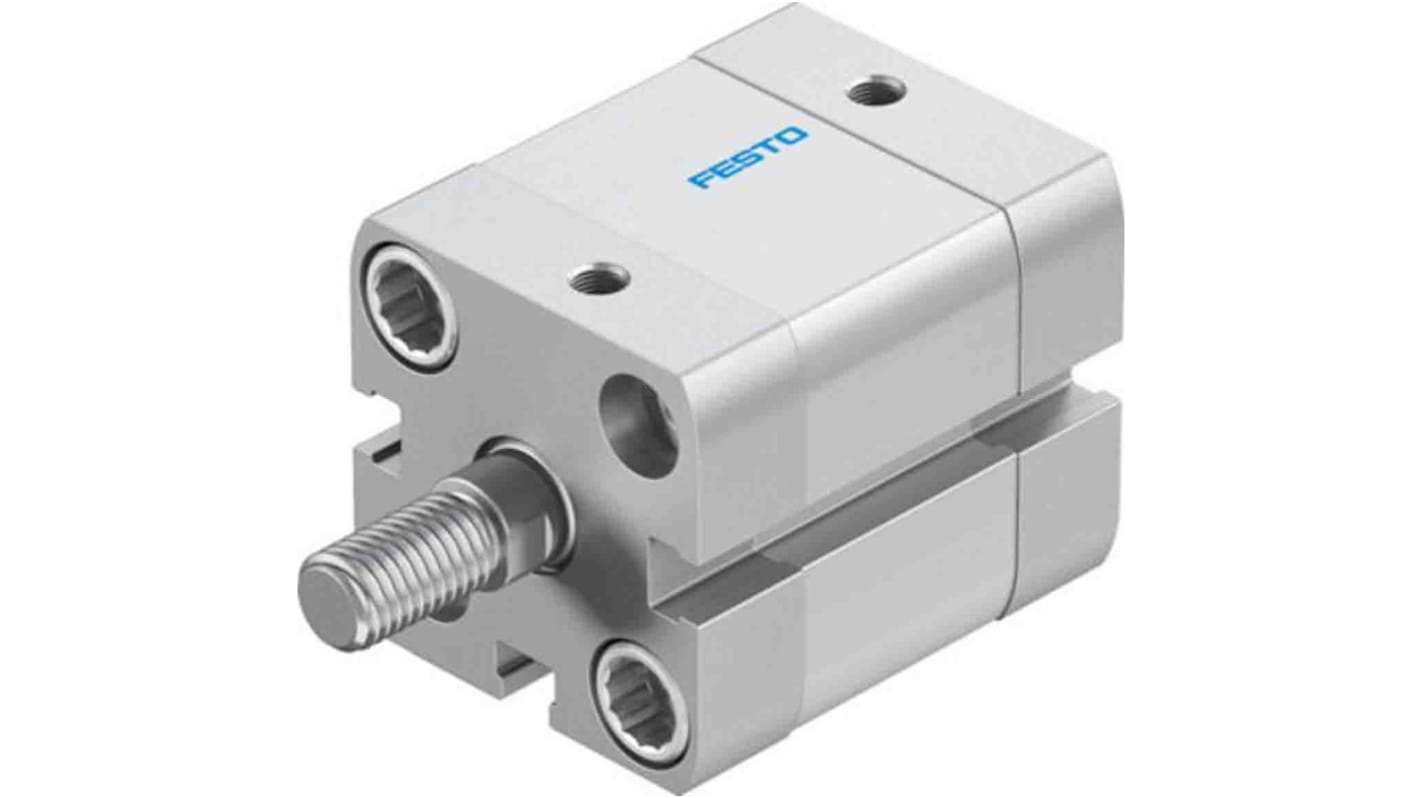 Festo Pneumatic Compact Cylinder - 577182, 25mm Bore, 10mm Stroke, ADN Series, Double Acting