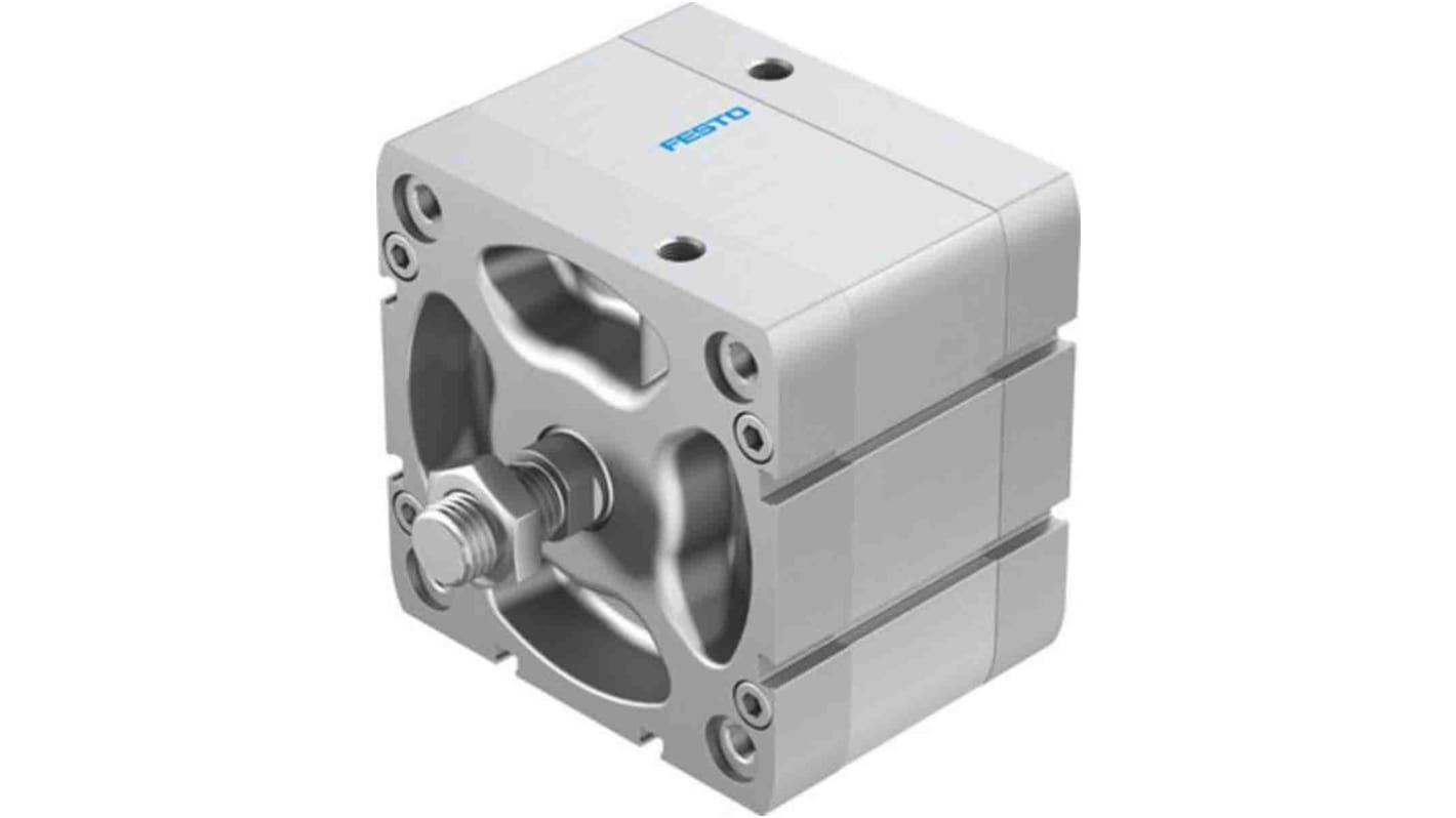 Festo Pneumatic Compact Cylinder - 536376, 100mm Bore, 20mm Stroke, ADN Series, Double Acting
