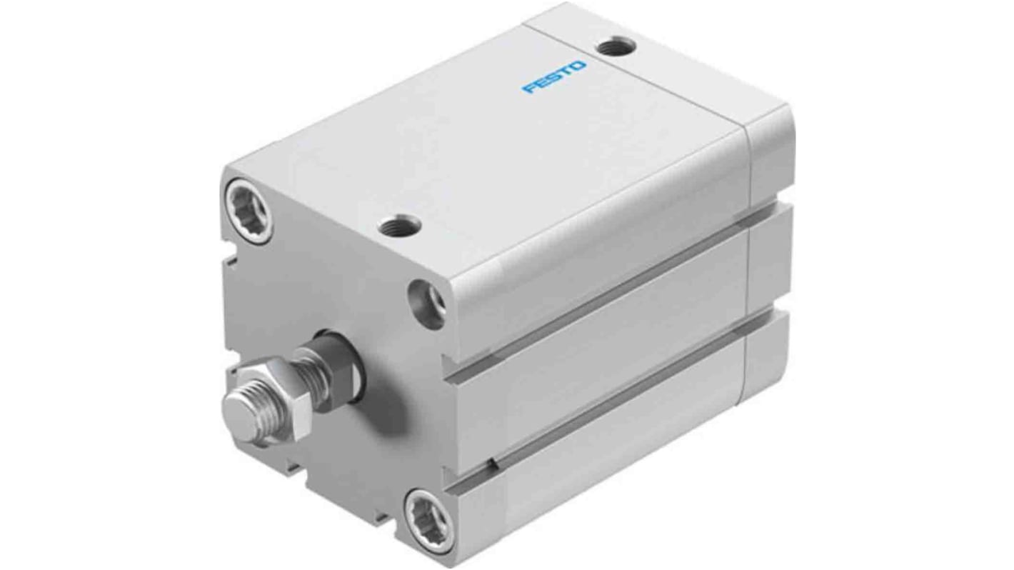 Cilindro pneumatico compatto Festo ADN 536339, Doppio effetto, foro da 63mm, corsa 60mm, G 1/8, 10 bar max