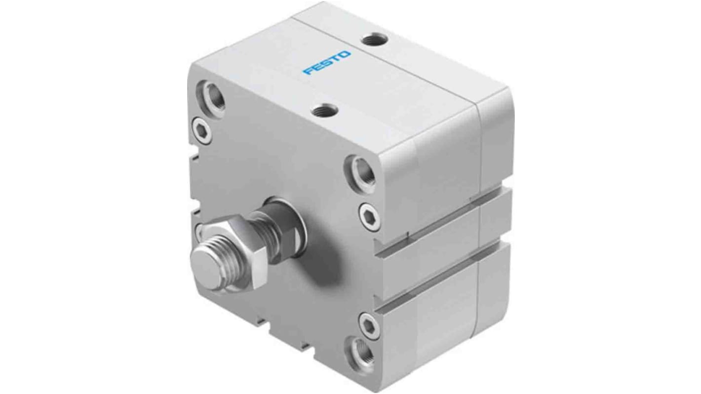 Festo Pneumatic Compact Cylinder - 572727, 80mm Bore, 10mm Stroke, ADN Series, Double Acting