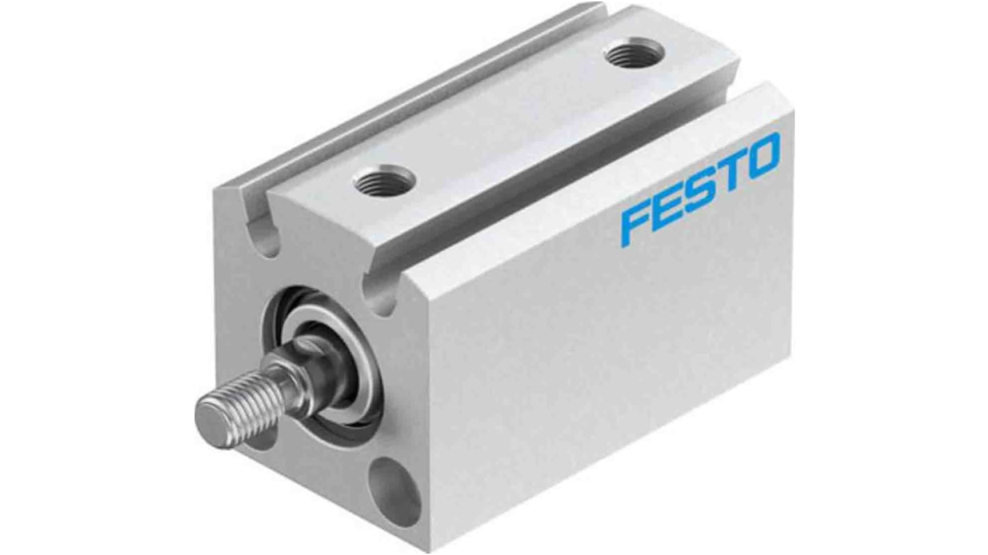 Festo Pneumatic Compact Cylinder - 188093, 12mm Bore, 10mm Stroke, ADVC Series, Double Acting