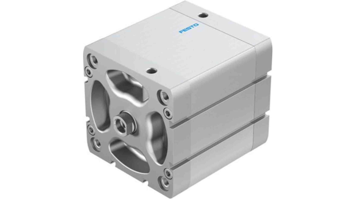 Festo Pneumatic Compact Cylinder - 536391, 100mm Bore, 60mm Stroke, ADN Series, Double Acting