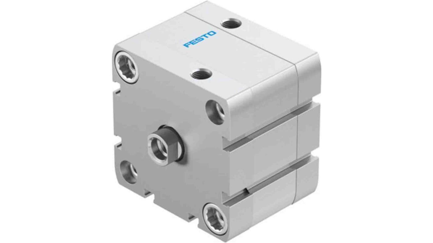 Festo Pneumatic Compact Cylinder - 572700, 63mm Bore, 10mm Stroke, ADN Series, Double Acting