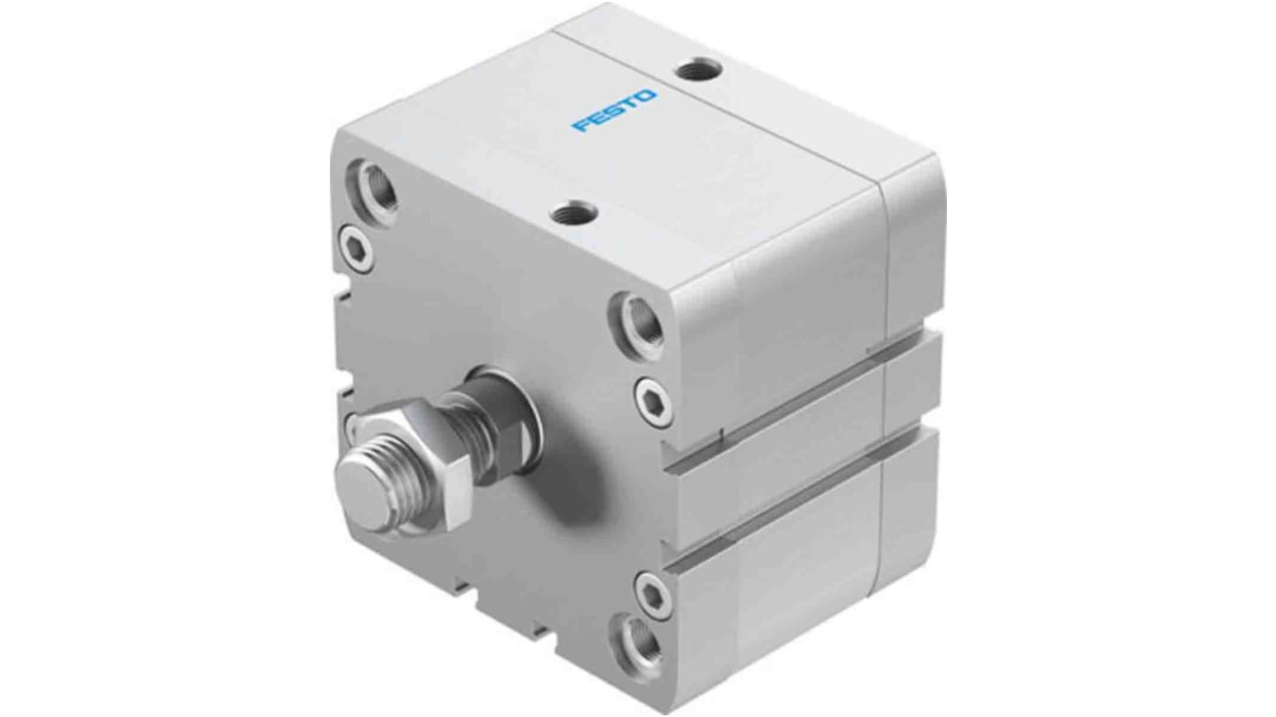 Festo Pneumatic Compact Cylinder - 536355, 80mm Bore, 20mm Stroke, ADN Series, Double Acting