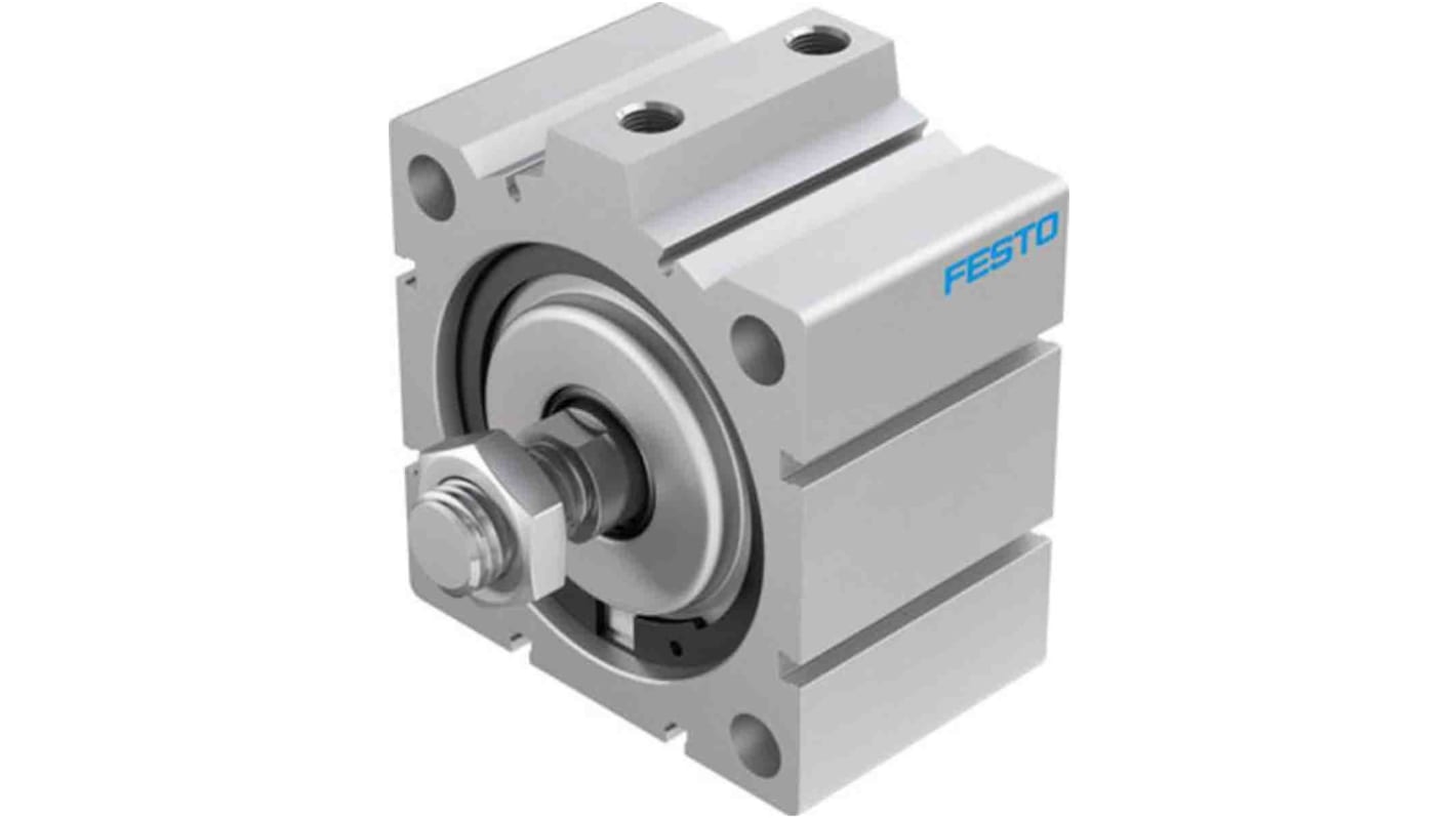 Festo Pneumatic Compact Cylinder - 188341, 100mm Bore, 15mm Stroke, ADVC Series, Double Acting