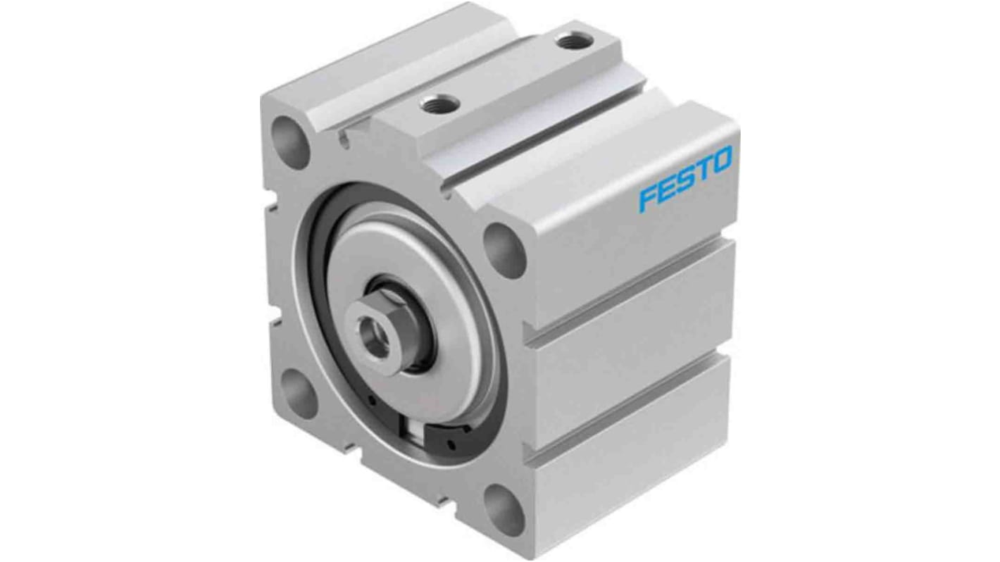 Festo Pneumatic Compact Cylinder - 188310, 80mm Bore, 20mm Stroke, ADVC Series, Double Acting