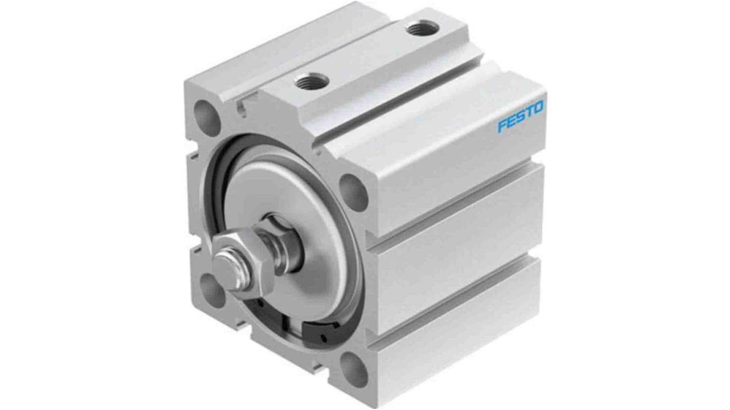 Festo Pneumatic Compact Cylinder - 188294, 63mm Bore, 20mm Stroke, ADVC Series, Double Acting