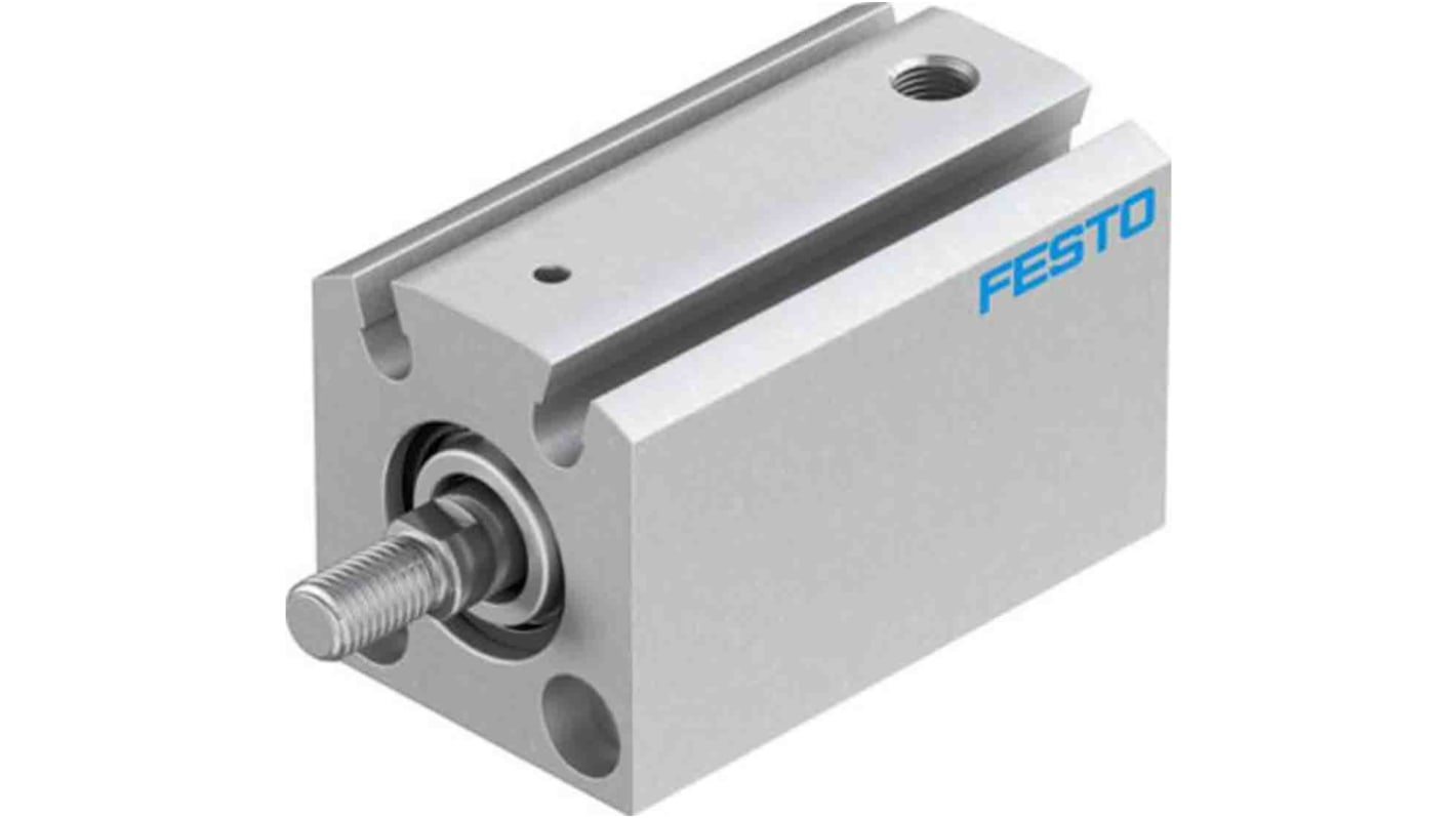 Festo Pneumatic Compact Cylinder - 188085, 12mm Bore, 10mm Stroke, AEVC Series, Single Acting