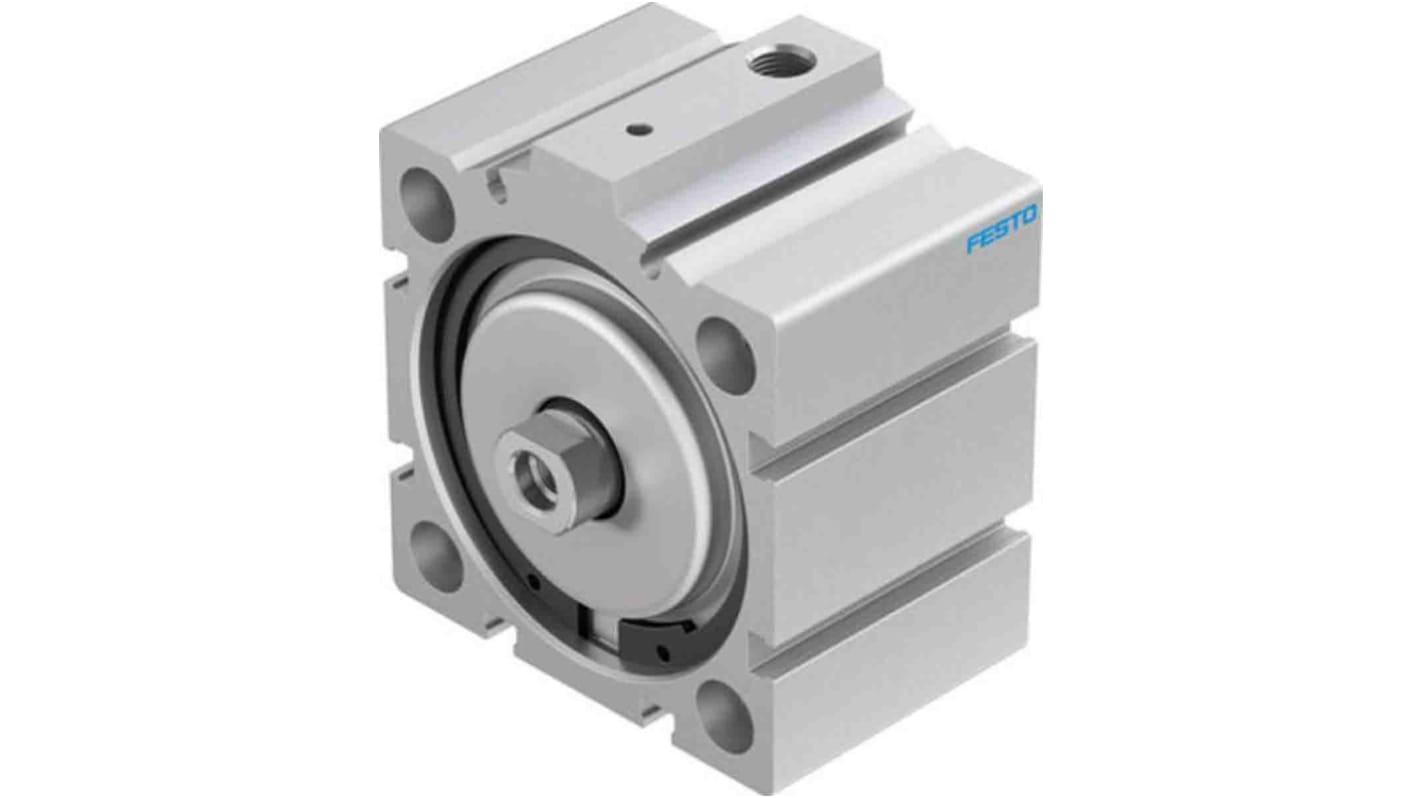 Festo Pneumatic Compact Cylinder - 188276, 63mm Bore, 10mm Stroke, AEVC Series, Single Acting