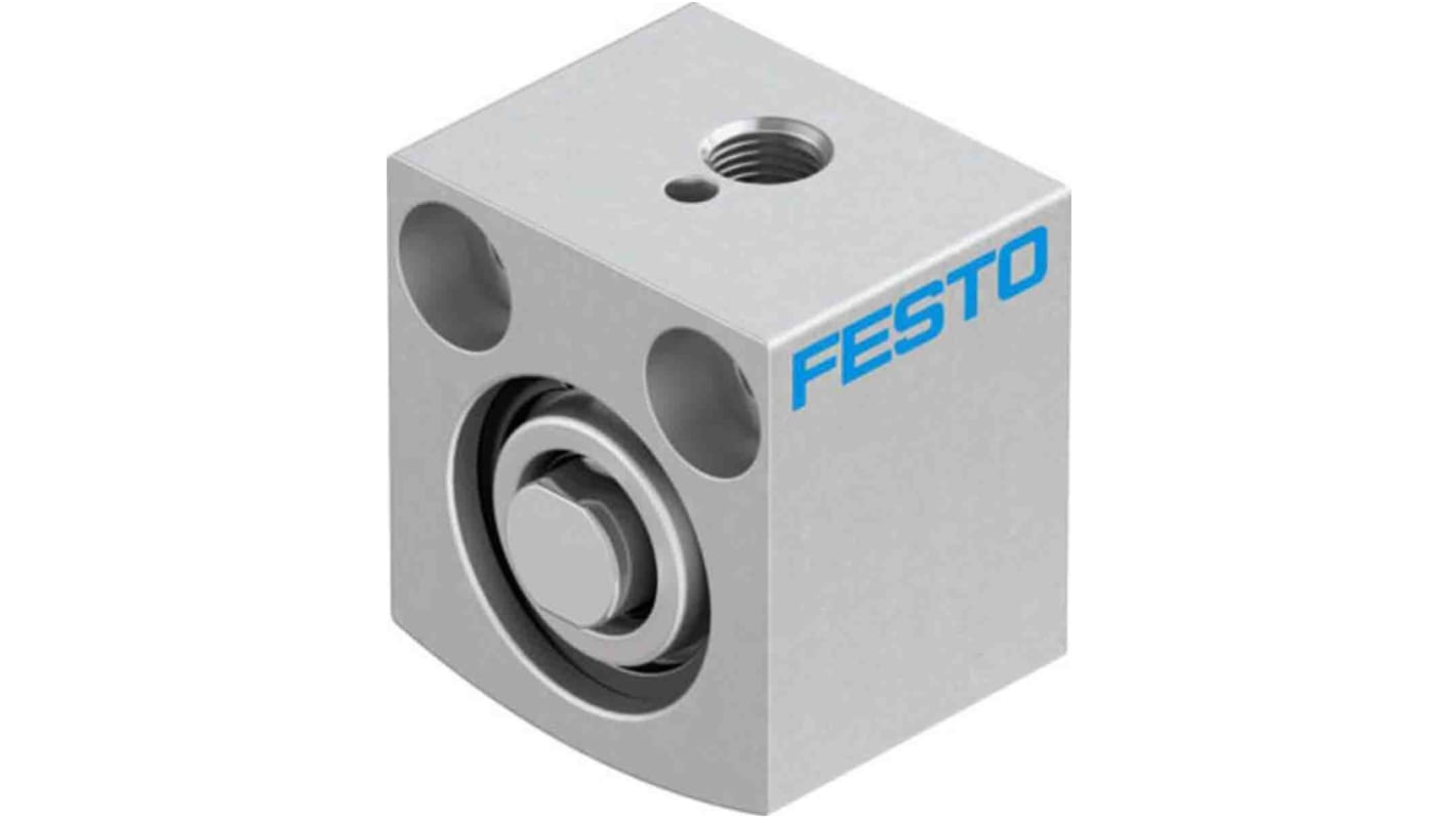 Vérin compact pneumatique Festo AEVC 530566 Simple Action , alésage de 12mm, course de 5mm M5