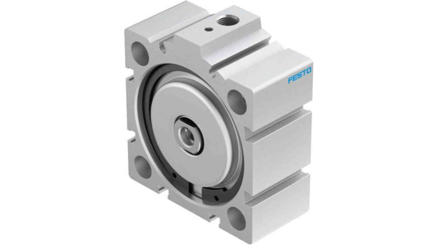 Festo Pneumatic Compact Cylinder - 188278, 63mm Bore, 10mm Stroke, AEVC Series, Single Acting