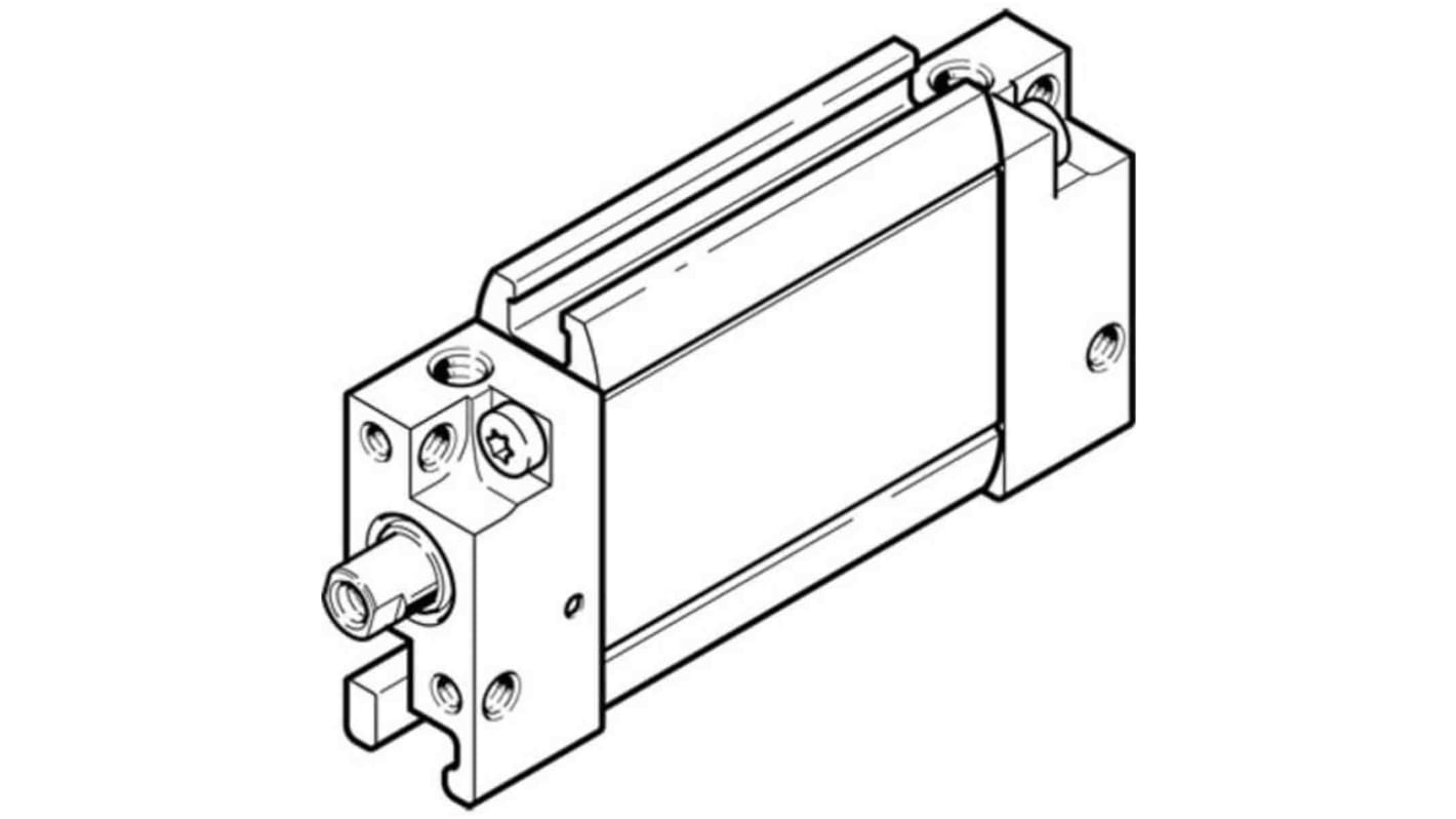 Cilindro pneumatico compatto Festo DZF 164007, Doppio effetto, foro da 12mm, corsa 80mm