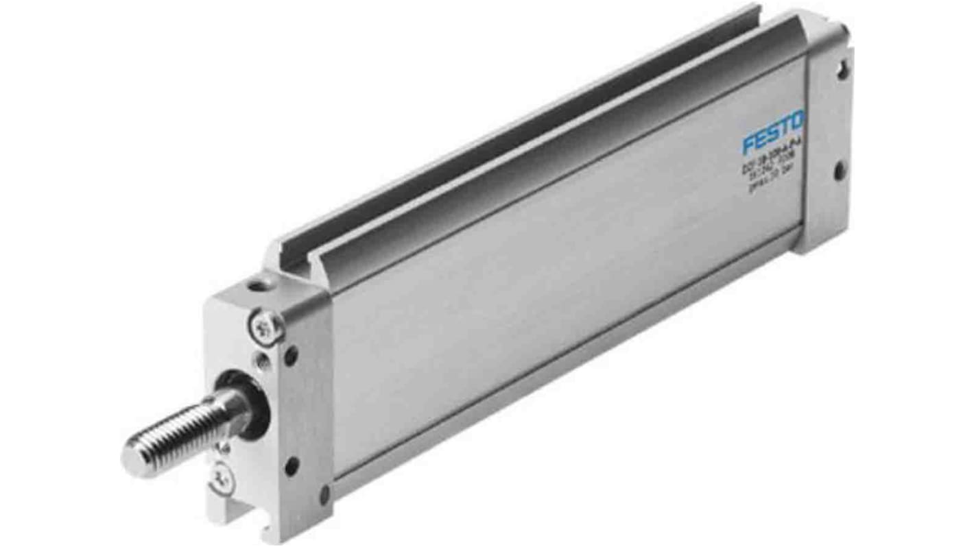 Festo Pneumatic Compact Cylinder - 161242, 18mm Bore, 100mm Stroke, DZF Series, Double Acting