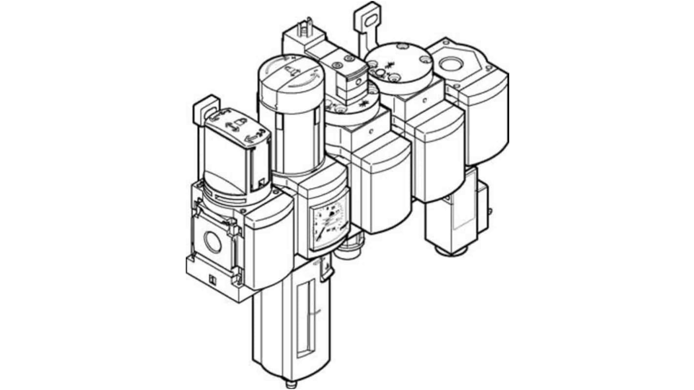 Festo MS Filter Regulator, 40μm, G 1/2, Manual