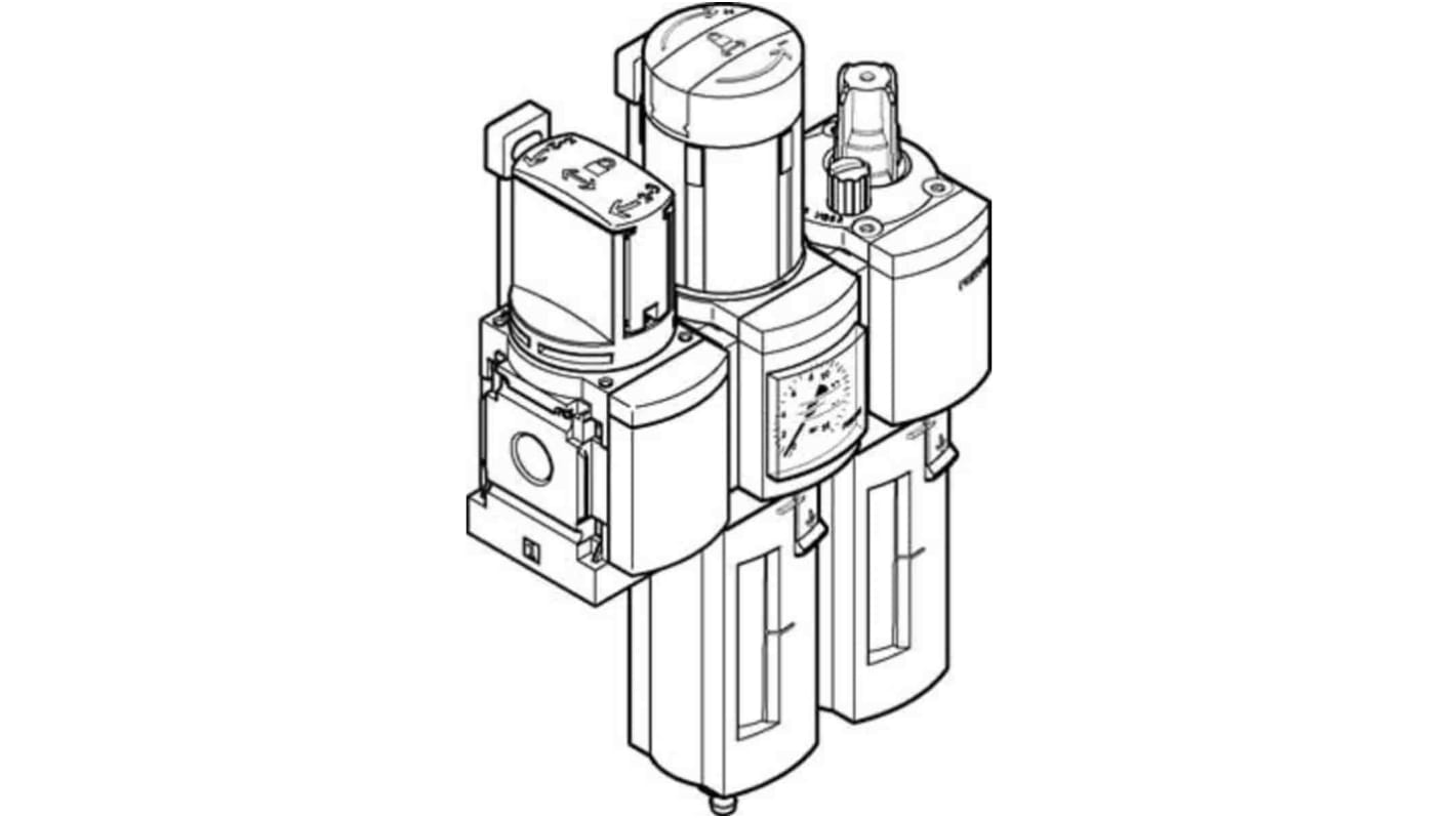 Festo Szűrőszabályzó MS 40μm, csonk csatl.: G 1/2, Kézi