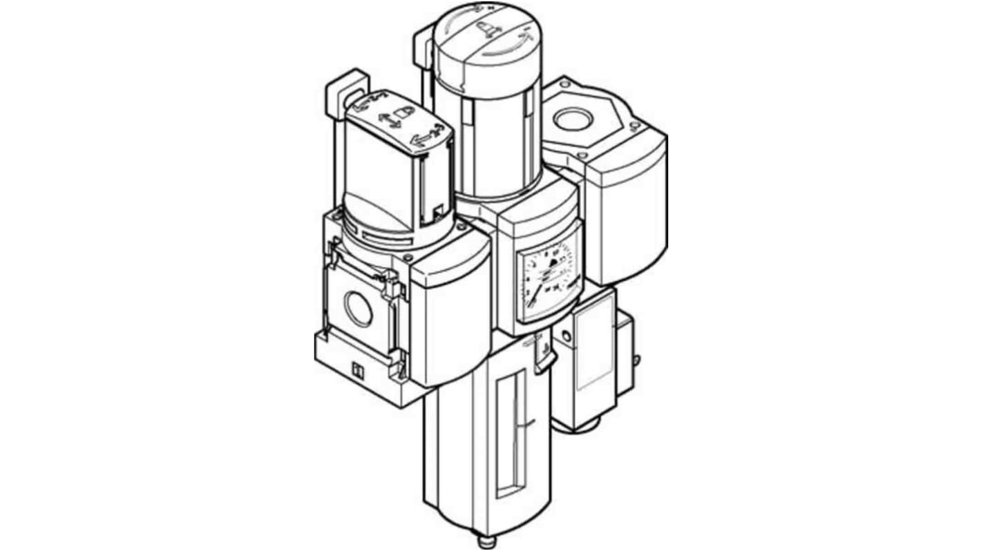 Festo MS Filter Regulator, 40μm, G 1/2, Manual