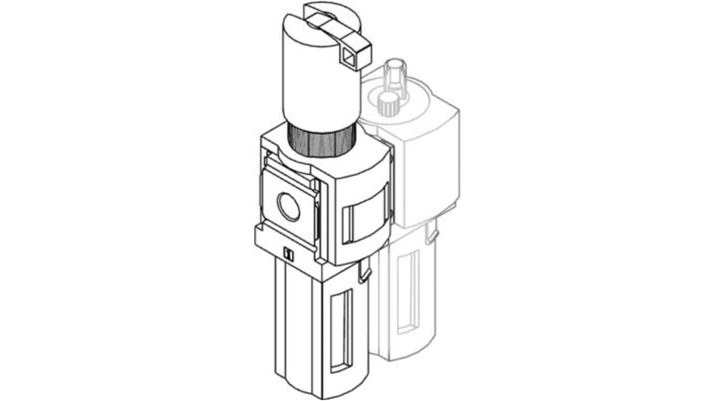 Filtro regulador Festo serie MS, G 1/2, grado de filtración 40μm, con purga manual