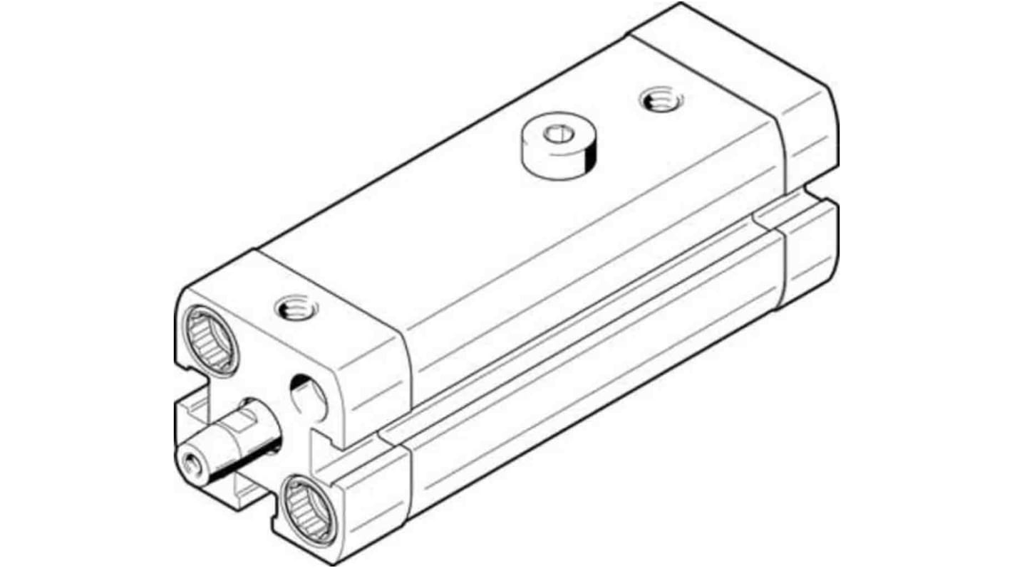 Festo Serie CLR-16-20-L-P-A Klemmzylinder, Kolben-Ø 16mm / Hub 20mm, Drehwinkel 90°, bis 10 bar