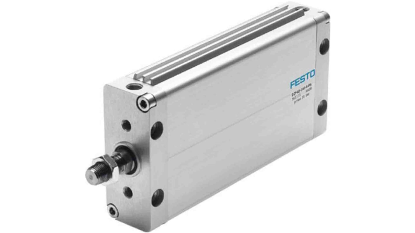Festo Pneumatic Compact Cylinder - 161301, 50mm Bore, 200mm Stroke, DZF-50-200-A-P-A Series, Double Acting