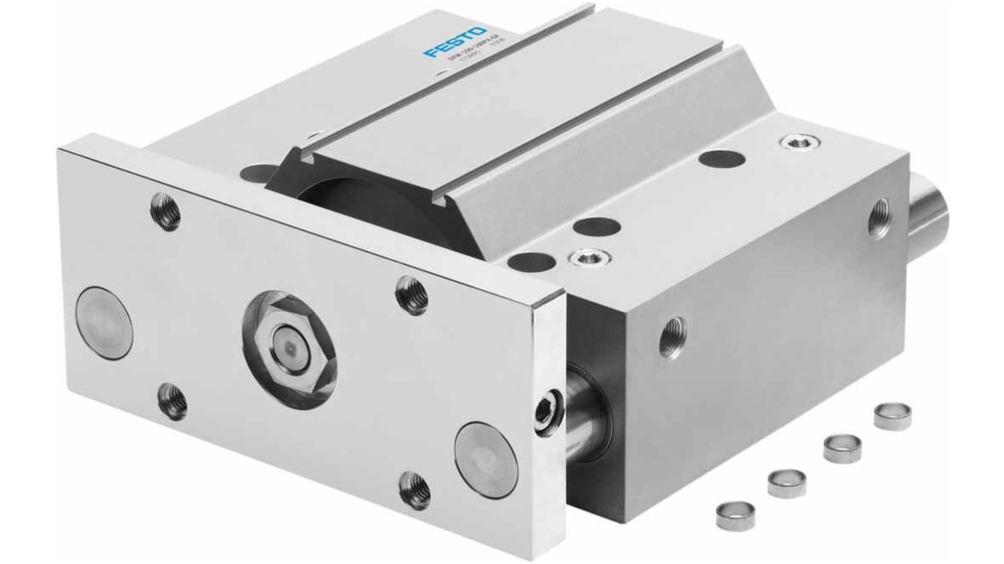 Festo DFM 170889, G 3/8 Pneumatik-Führungszylinder doppeltwirkend, Bohrung Ø 80mm / Hub 125mm, bis 10 bar