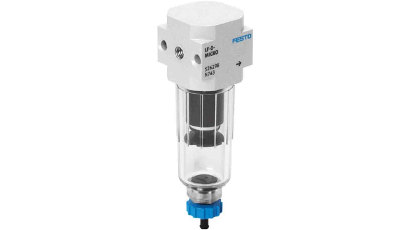 Festo pneumatikus szűrő D sorozat 5μm, max. áramlás: 290L/perc, G 1/8, Kézi