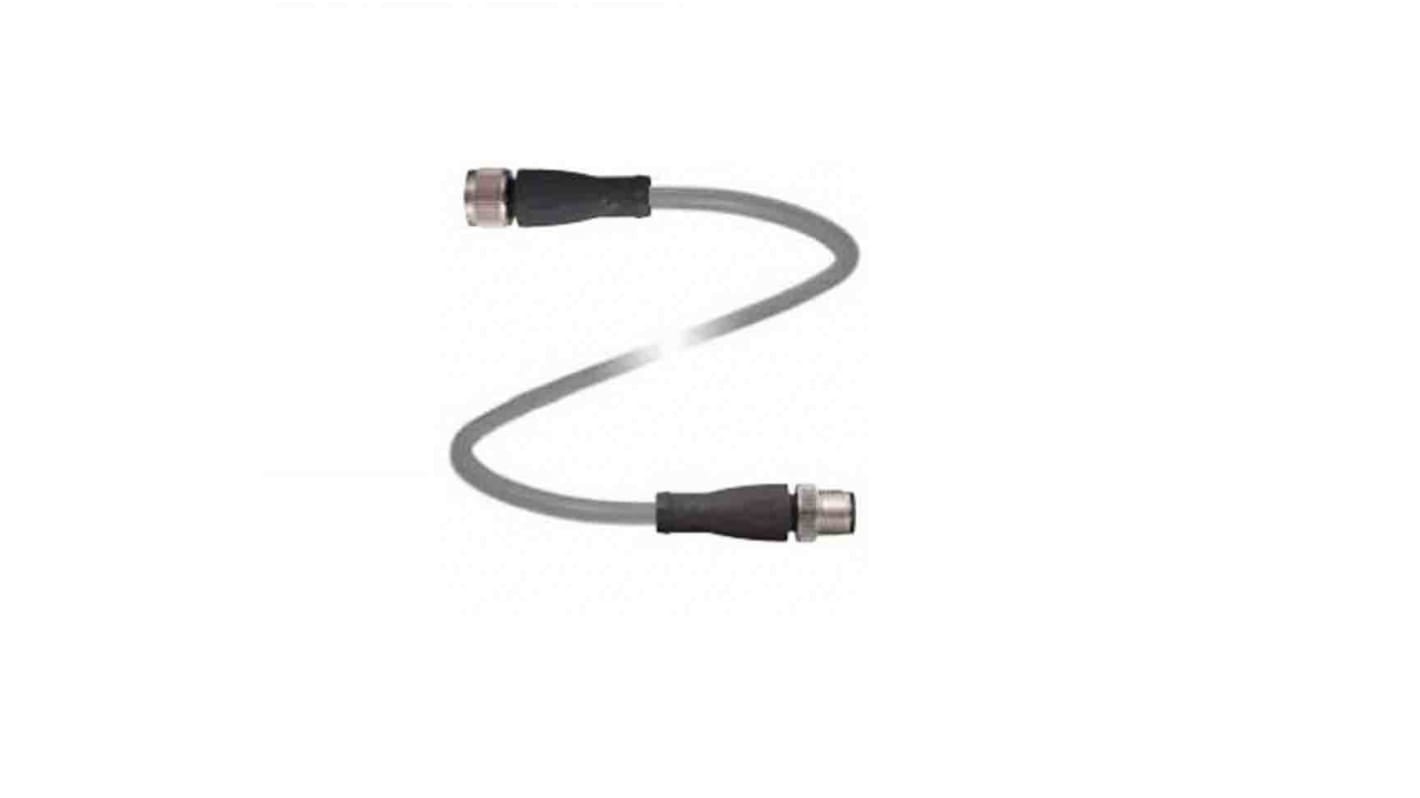 Cable de conexión Pepperl + Fuchs, con. A M12 Hembra, 4 polos, con. B M12 Macho, 4 polos, long. 5m, 250 V, 4 A, IP67,