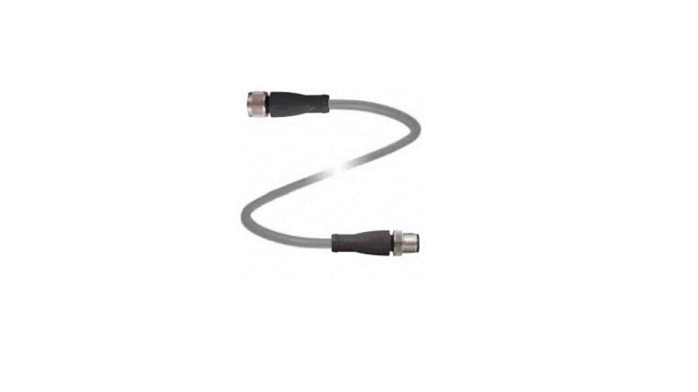 Cable de conexión Pepperl + Fuchs, con. A M12 Hembra, 4 polos, con. B M12 Macho, 4 polos, long. 5m, 250 V, 4 A, IP67,