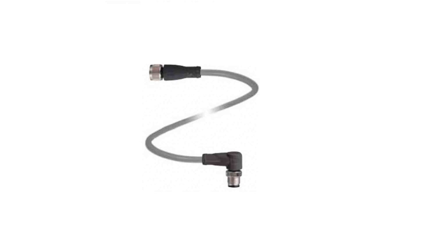 Cable de conexión Pepperl + Fuchs, con. A M12 Hembra, 4 polos, con. B M12 Macho, 4 polos, long. 5m, 250 V, 4 A, IP67,