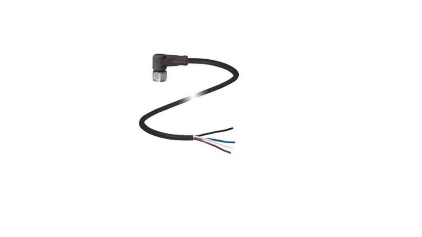 Pepperl + Fuchs Right Angle Female 4 way M12 to Unterminated Sensor Actuator Cable, 5m